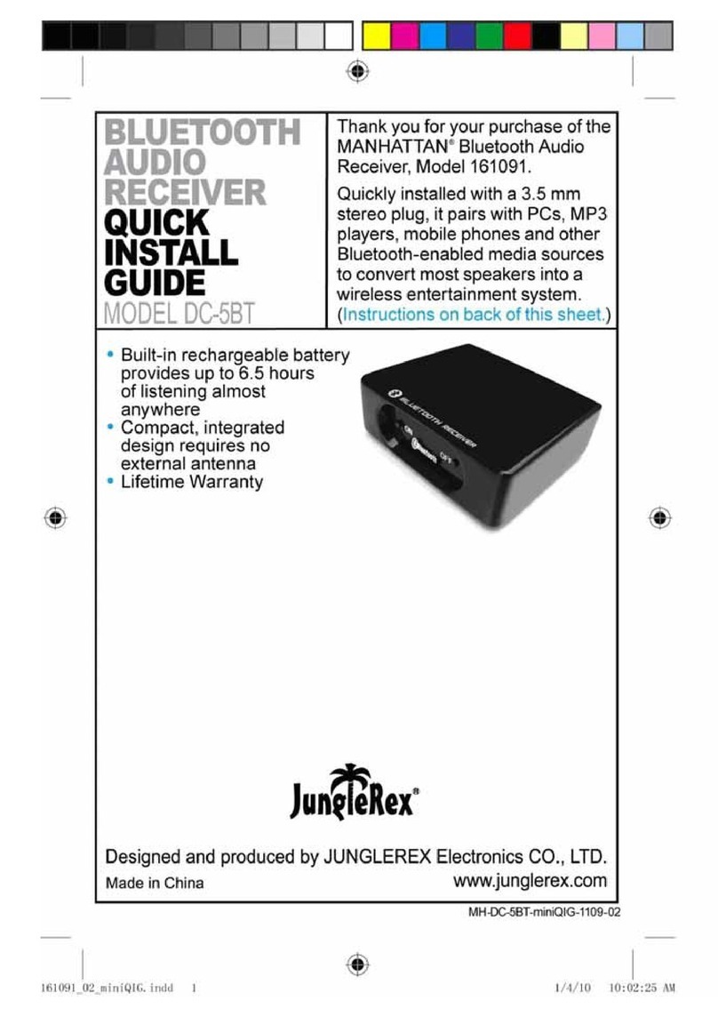 JungleRex DC-5BT Quick install guide