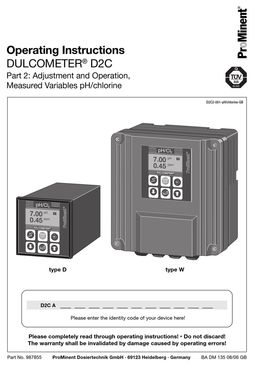ProMinent DULCOMETER D2C operating instructions