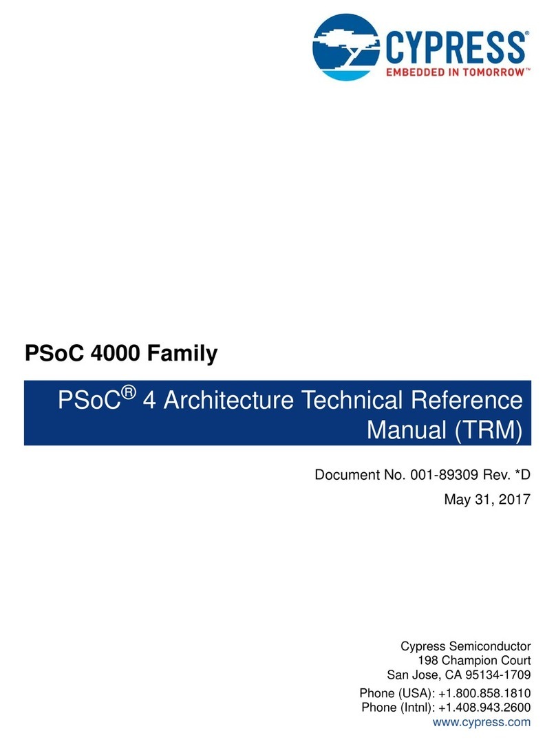 Cypress PSoC 4000 Series Use and care manual
