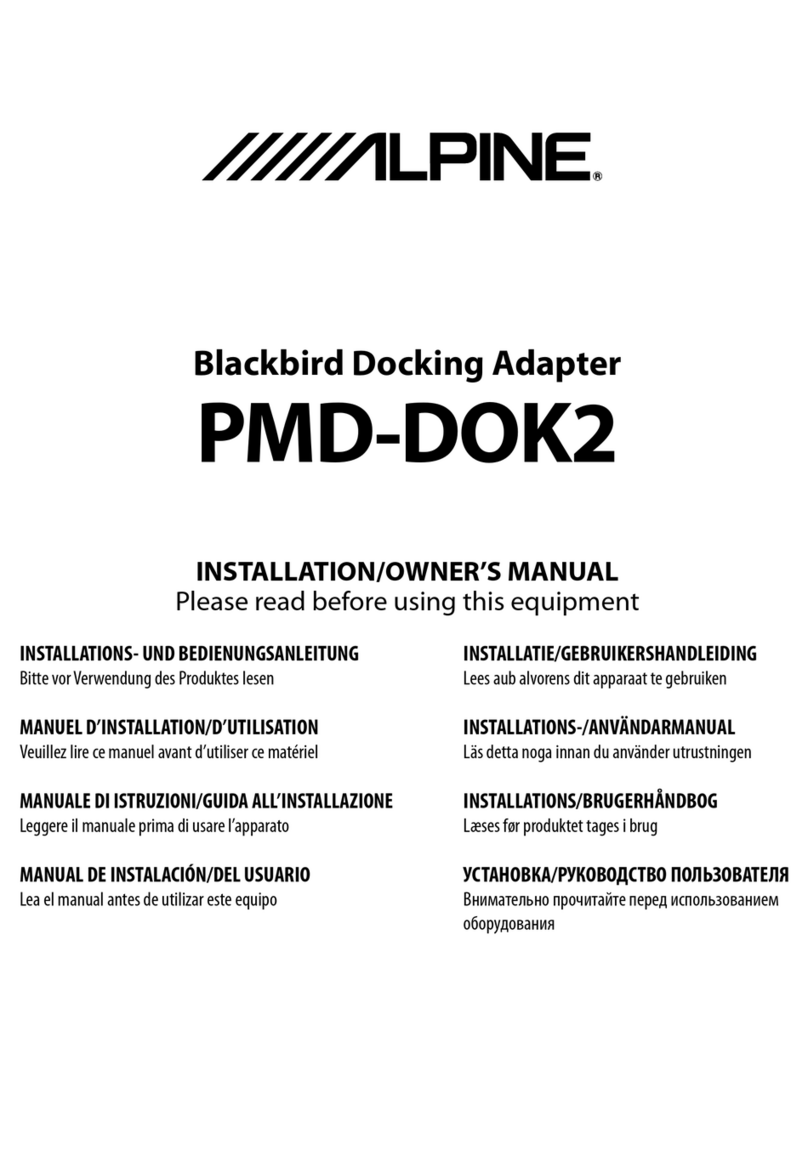 Alpine PMD-DOK2 Operating instructions