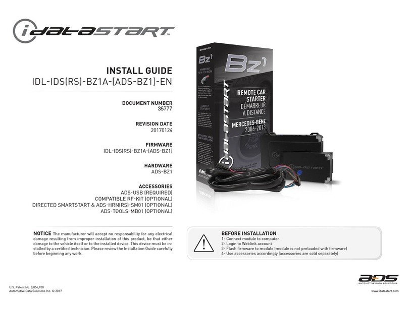 idatastart ADS-BZ1 installation guide