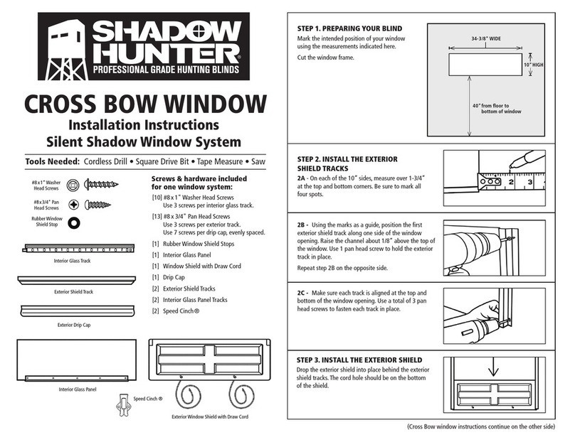 Shadow Hunter CROSS BOW WINDOW installation instructions