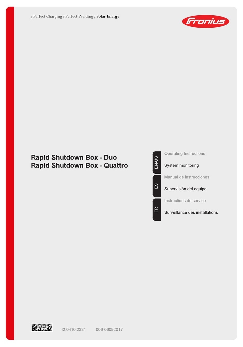 FRONIUS Rapid Shutdown Box Quattro operating instructions FRONIUS Rapid Shutdown Box Quattro operating instructions