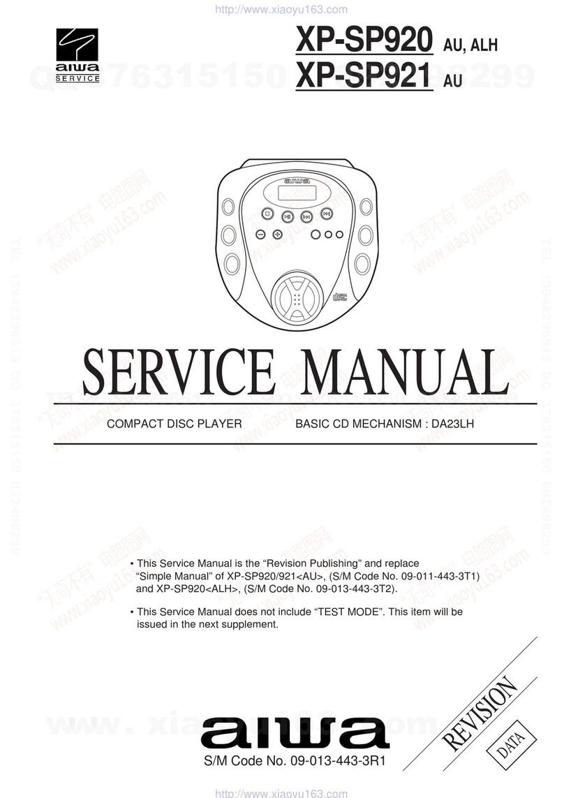 Aiwa XP-SP920AU Service manual