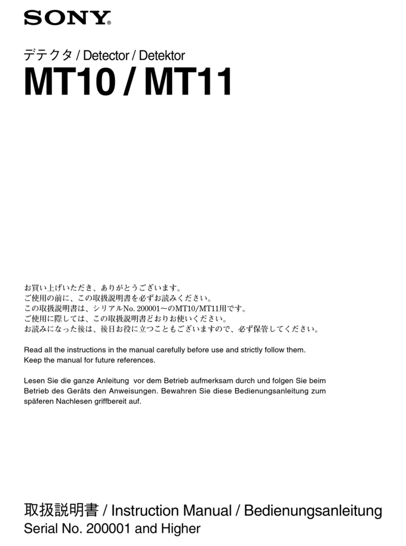 Sony MT10 instruction manual