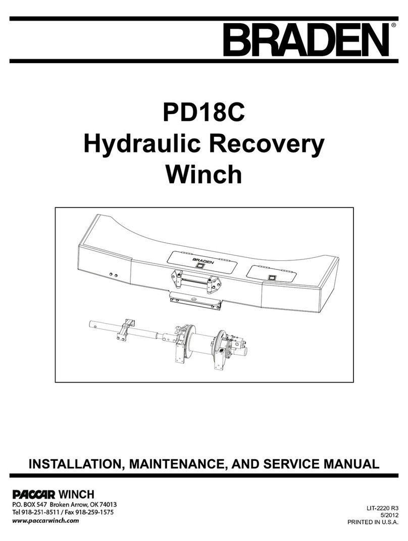 BRADEN PD18C Installation maintenance and service manual BRADEN PD18C Installation maintenance and service manual
