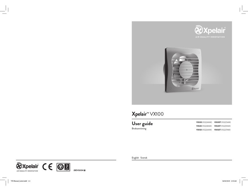 Xpelair VX100 user guide