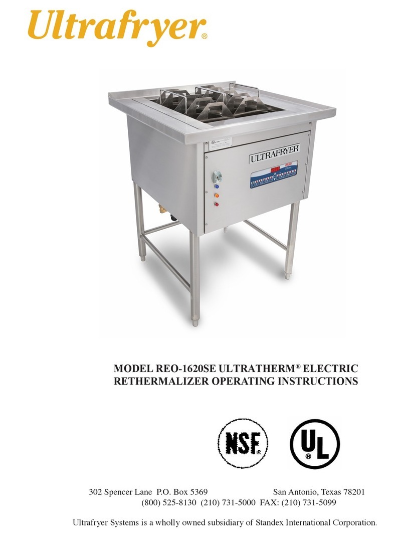 ULTRAFRYER ULTRATHERM REO-1620SE User manual