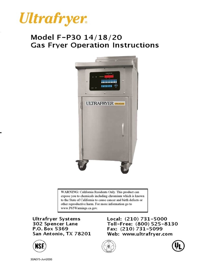 ULTRAFRYER PAR-3-H Operation instructions