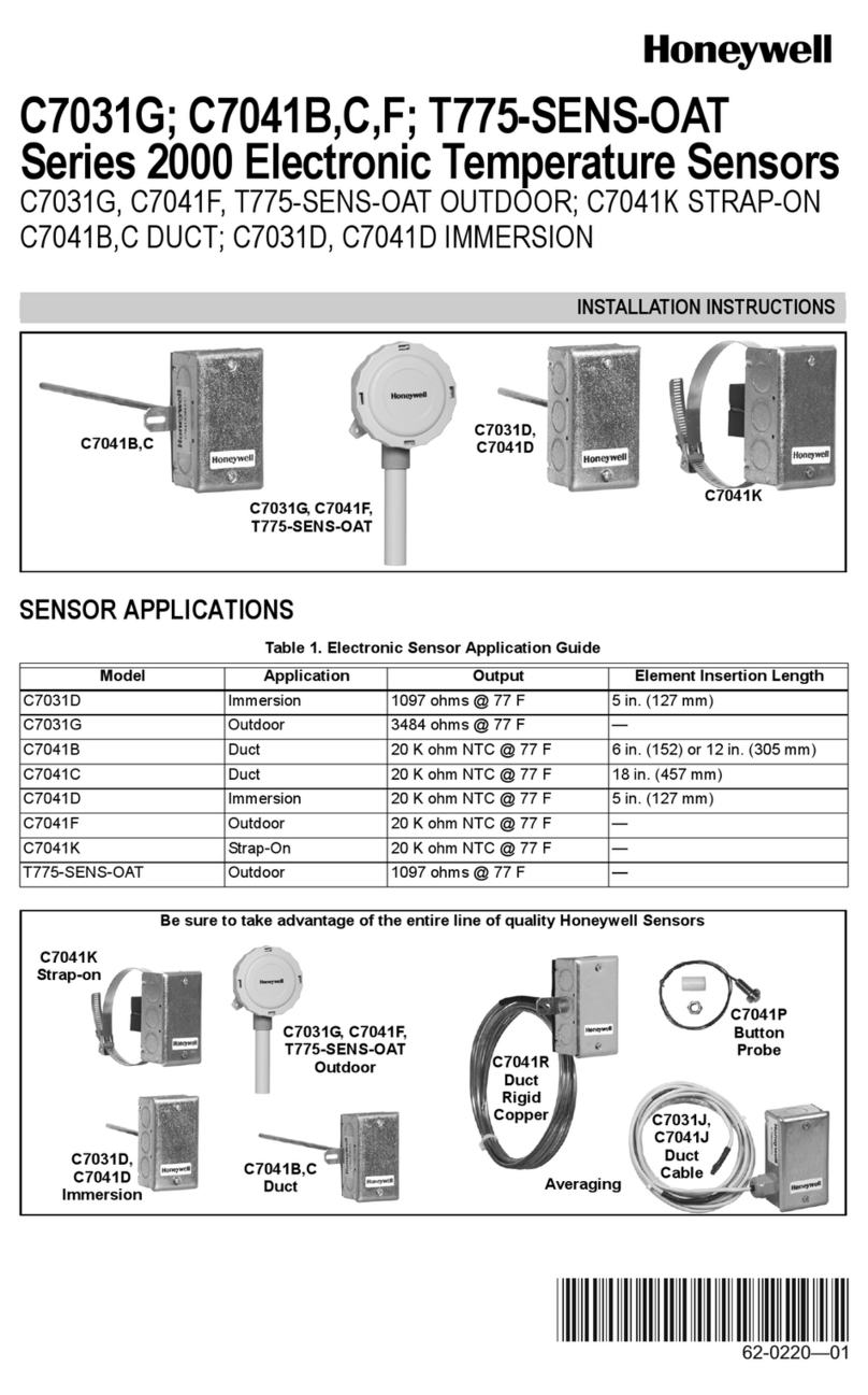 Honeywell PRO 2000 Series installation instructions