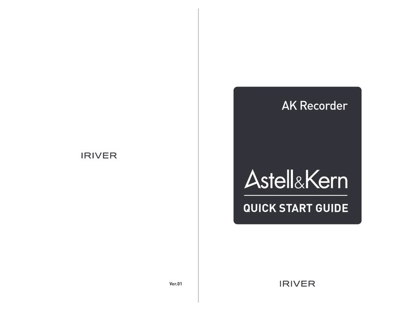 Astell & Kern IRIVER AK Recorder User manual