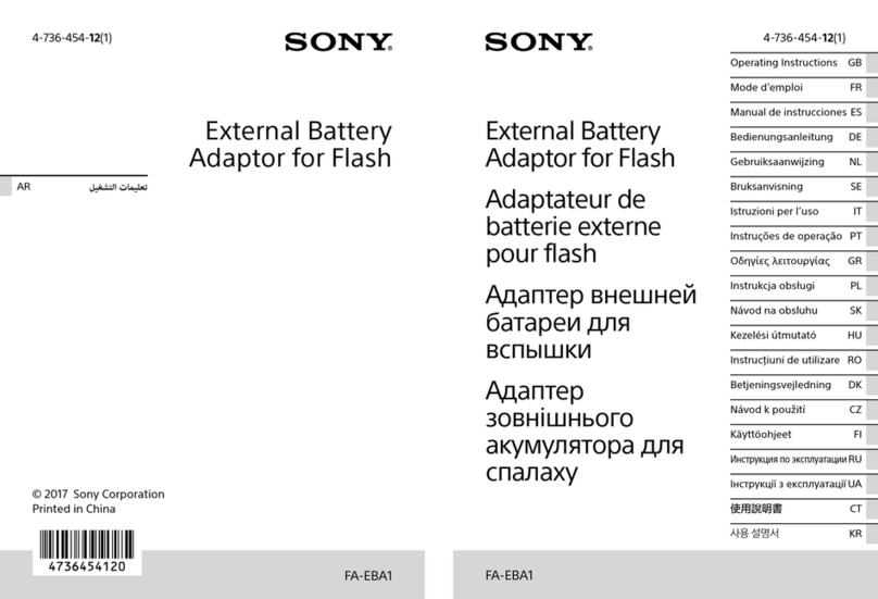 Sony FA-EBA1 operating instructions