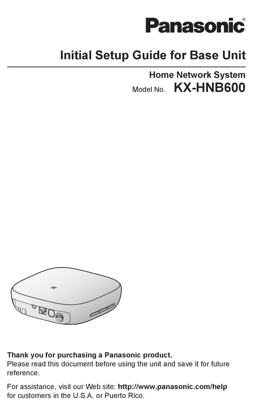 Panasonic KX-HNB600 Setup guide