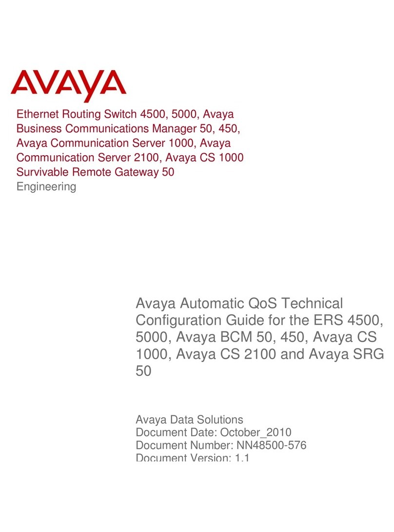 Avaya ERS 4500 User manual