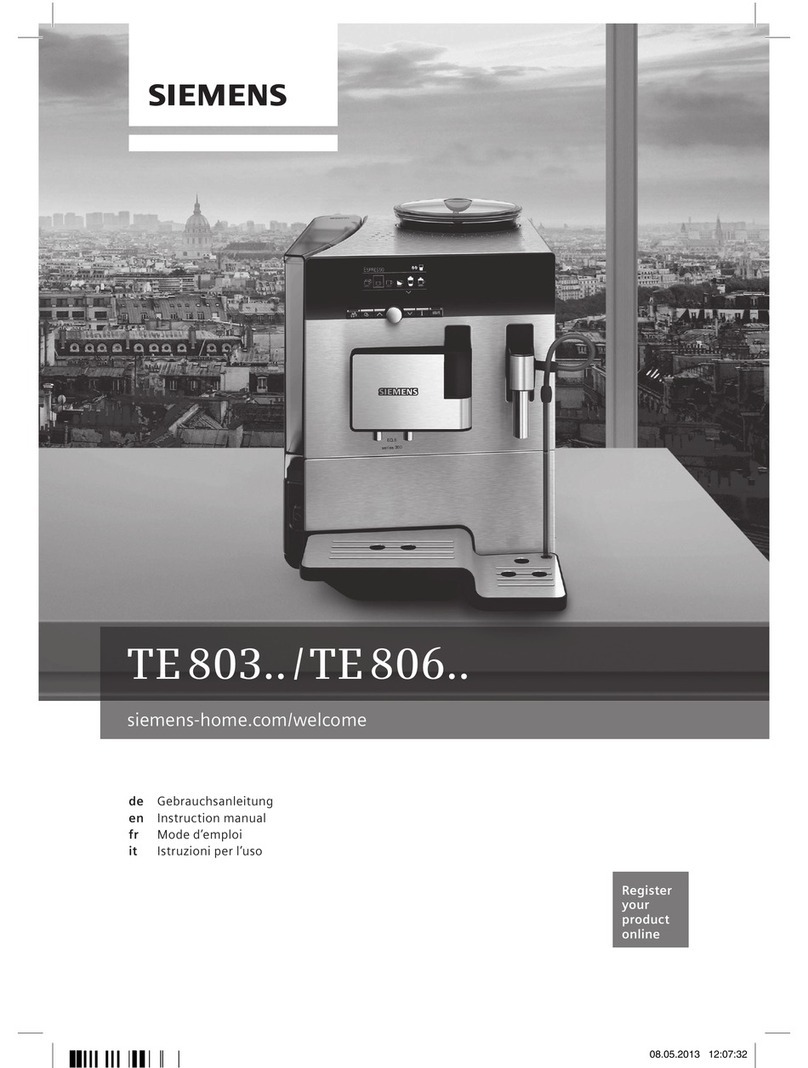 Siemens TE 803 series User manual
