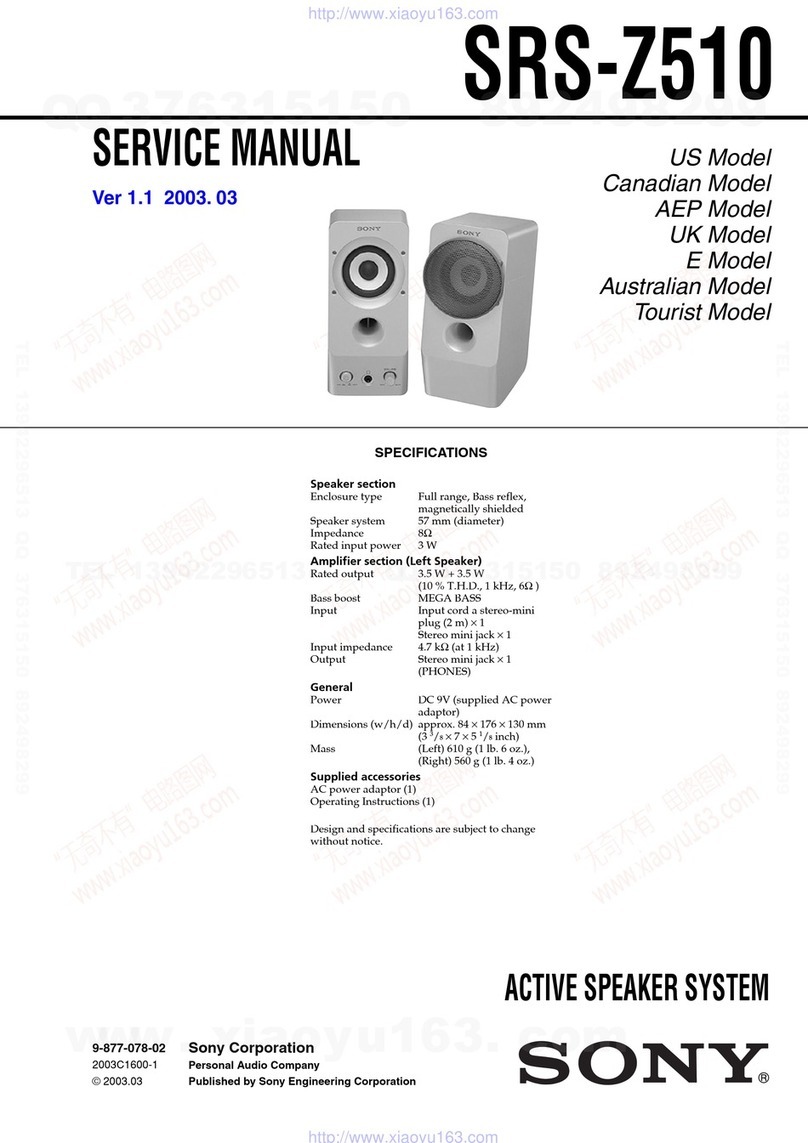 Sony SRS-Z510 Service manual
