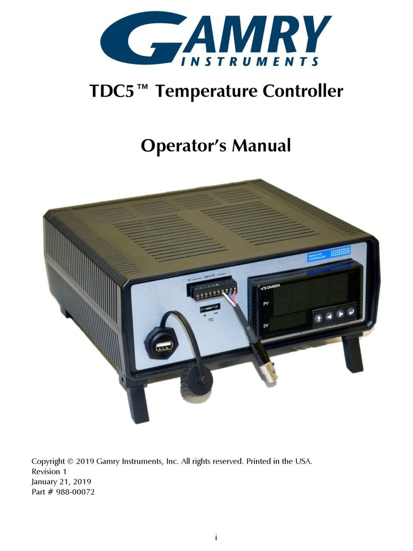 Gamry TDC5 Operator's manual