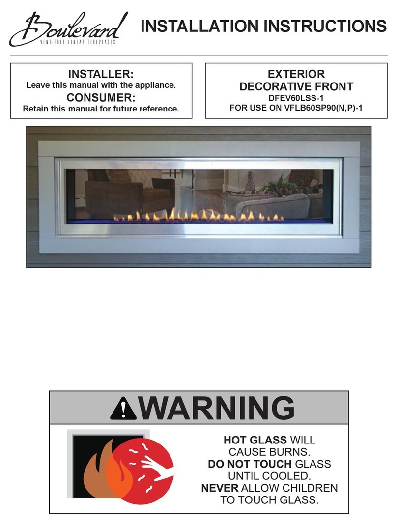 Boulevard DFEV60LSS-1 Installation instruction guide