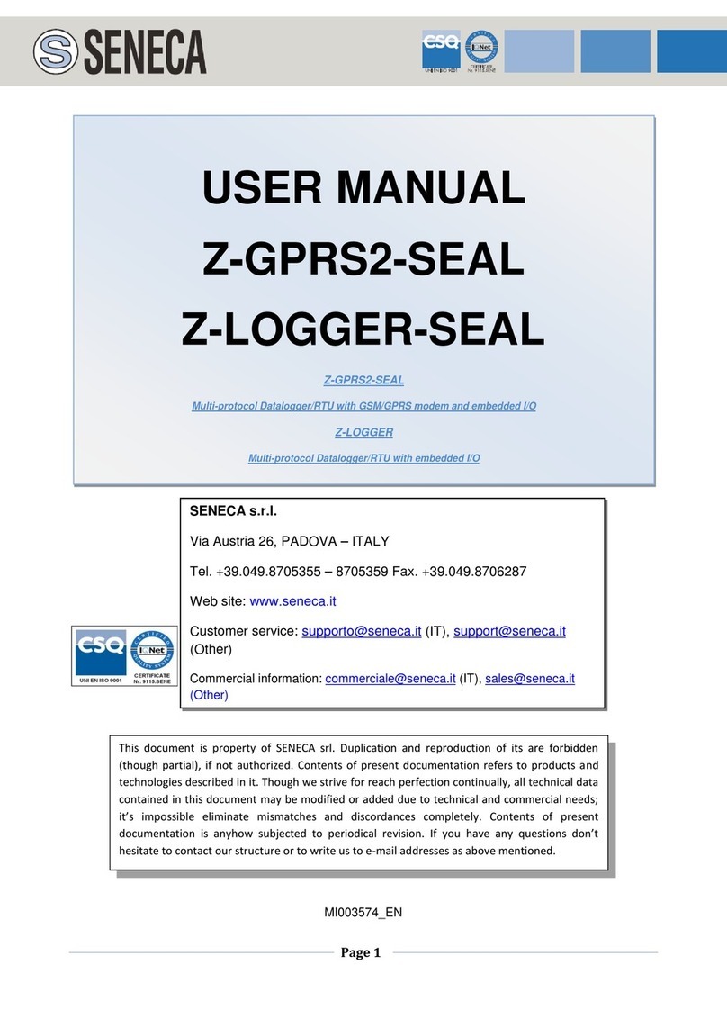 Seneca Z-LOGGER User manual
