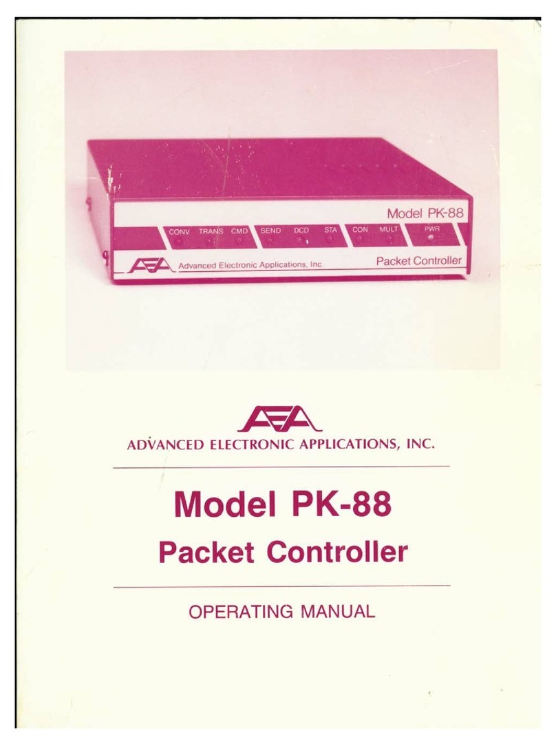Advanced Electronic Applications PK-88 operating manual