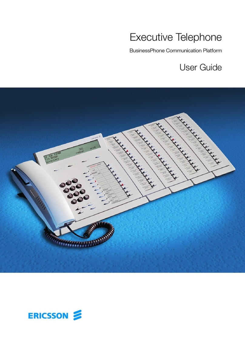 Ericsson BUSINESSPHONE 50 user guide