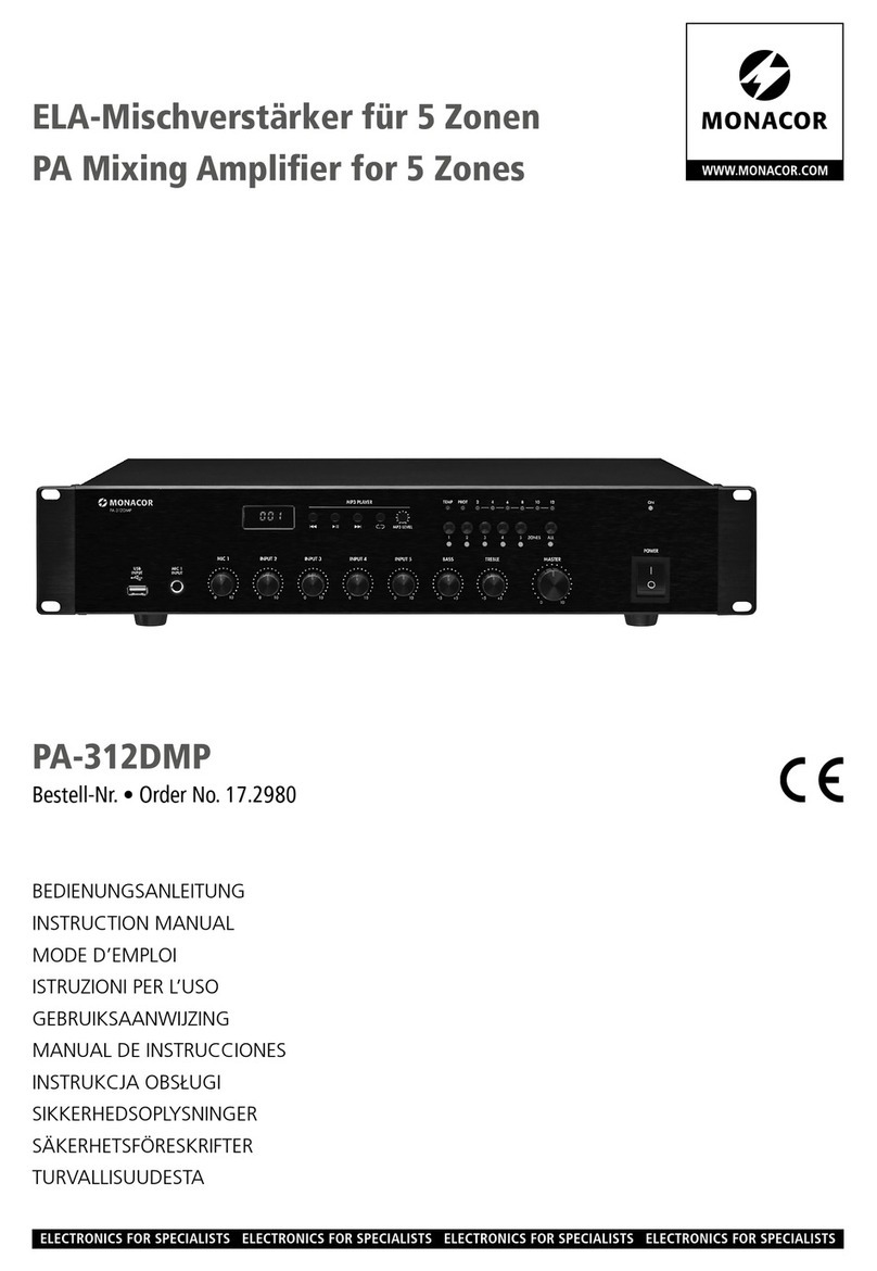 Monacor PA-312DMP User manual