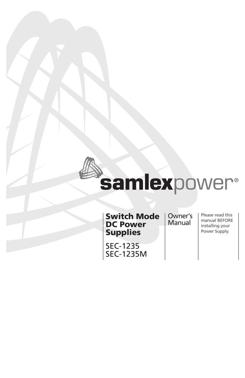 Samlexpower SEC-1235 User manual