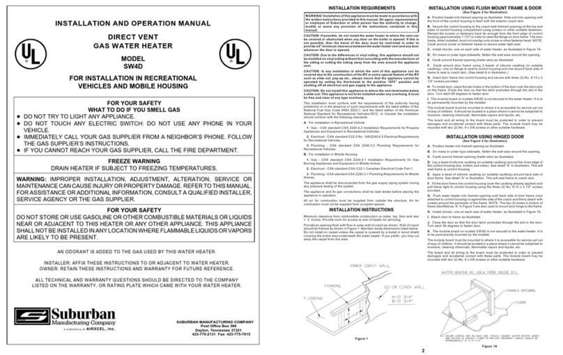 UL SW4D Installation and operation manual