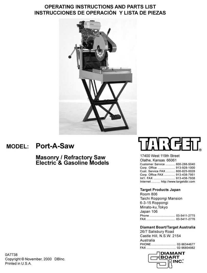 Target Port-A-Saw PS1411 Use and care manual
