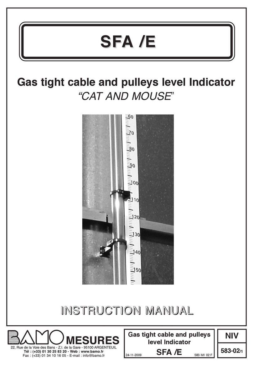 Bamo SFA/E instruction manual