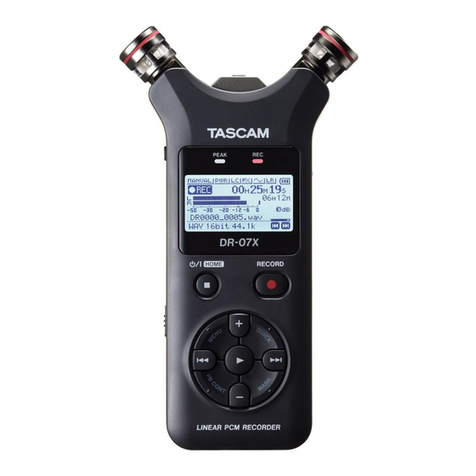 Tascam DR-07X owner's manual