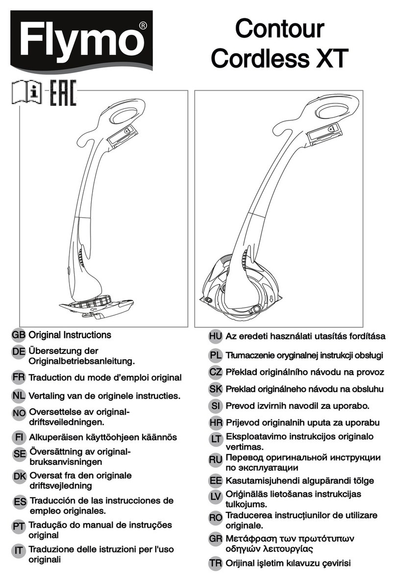Flymo Contour Cordless XT Original instructions