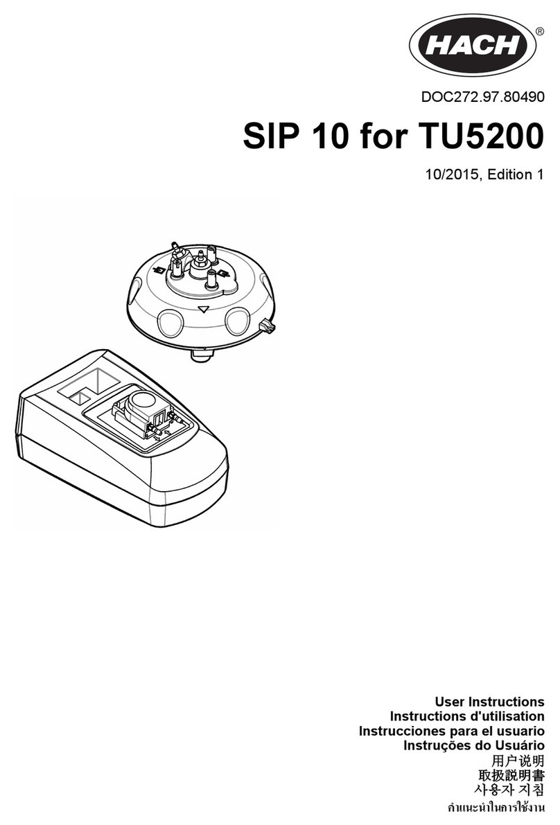 Hach SIP 10 User manual