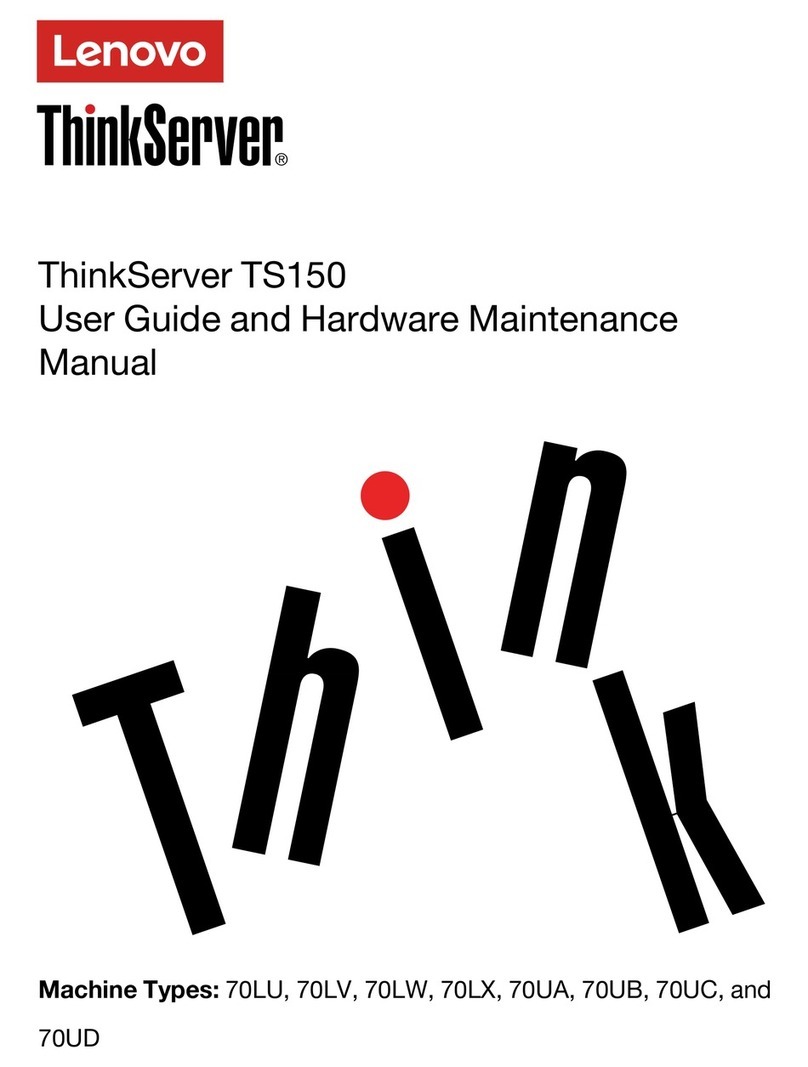 Lenovo ThinkServer TS150 User guide and hardware maintenance manual