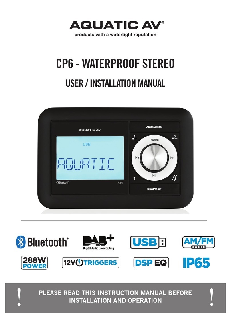 Aquatic CP6 User & installation manual Aquatic CP6 User & installation manual