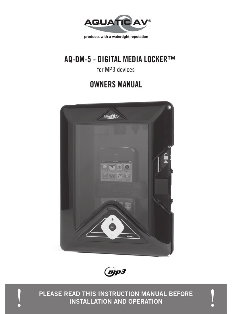 Aquatic AQ-DM-5 DIGITAL MEDIA LOCKER owner's manual