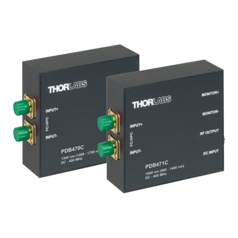 THORLABS PDB48*C-AC series User manual