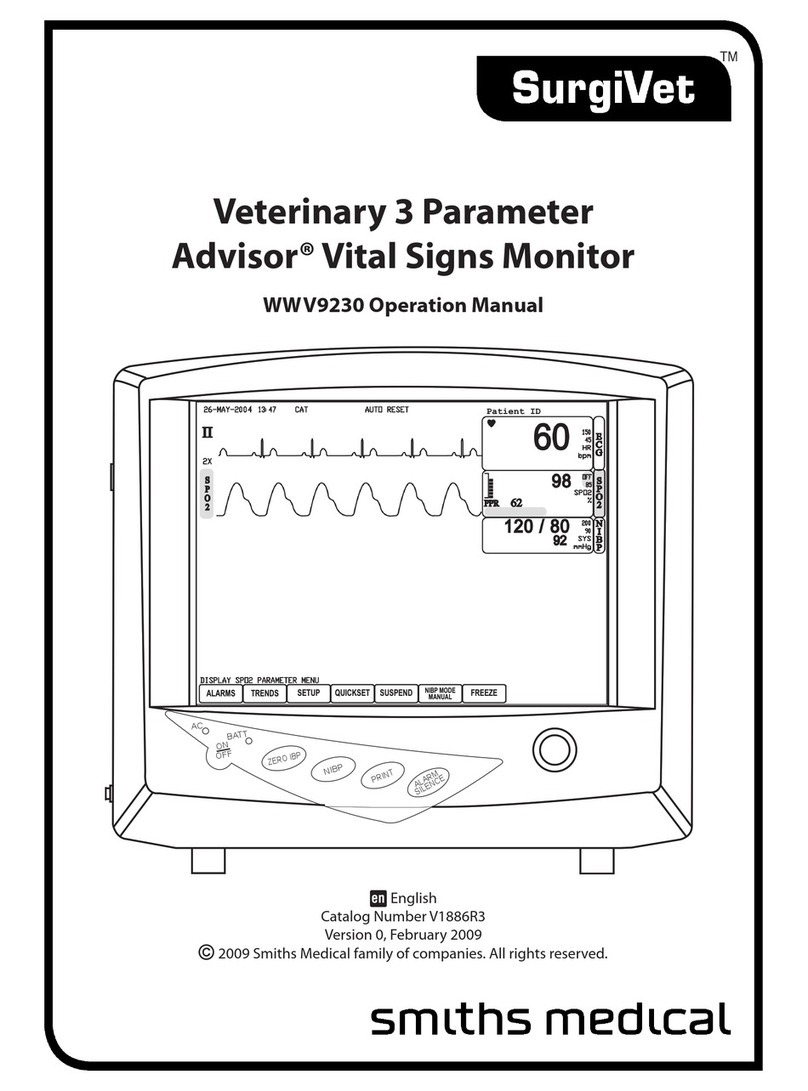 Smiths Medical SurgiVet Advisor WWV9230 Operation manual Smiths Medical SurgiVet Advisor WWV9230 Operation manual