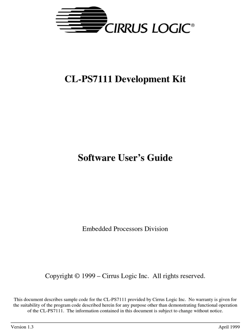 Cirrus Logic CL-PS7111 Software user's guide