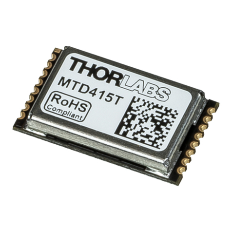 THORLABS MTD415T User manual