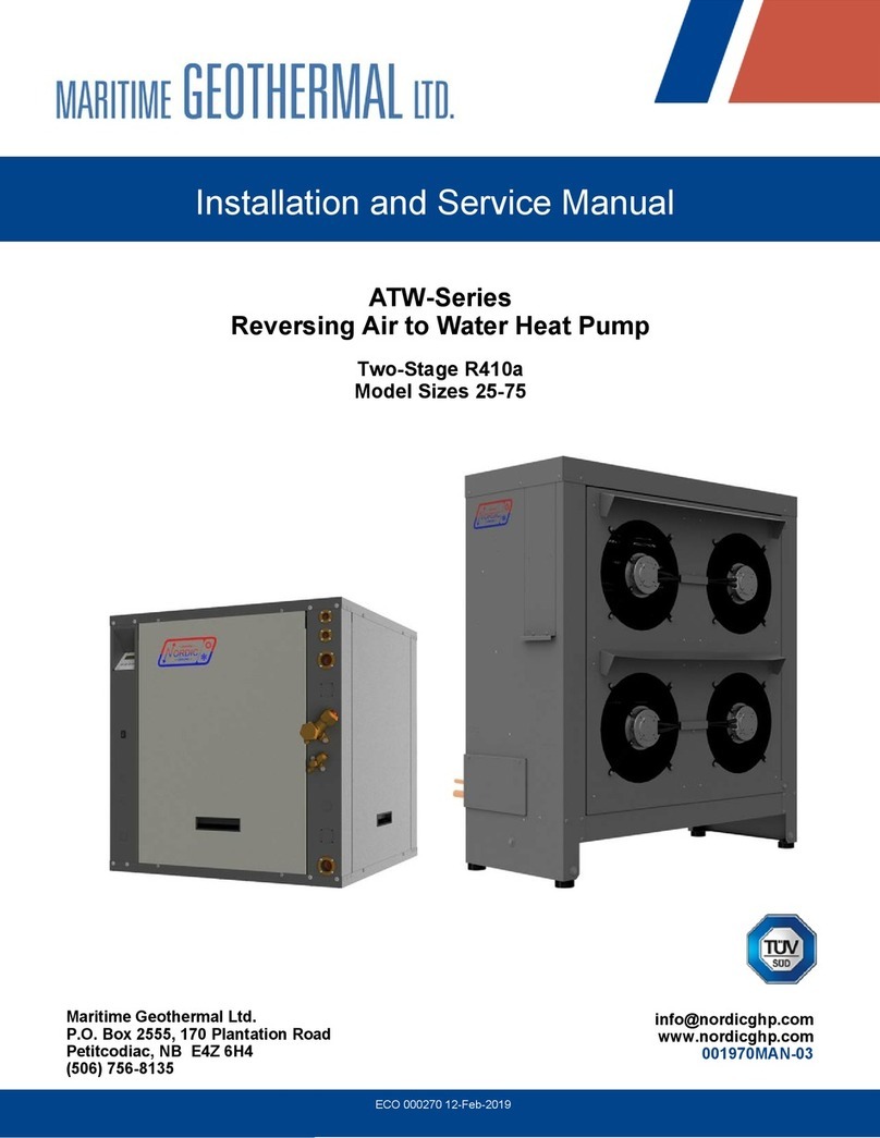 Maritime Geothermal ATW-55 Installation and service manual Maritime Geothermal ATW-55 Installation and service manual