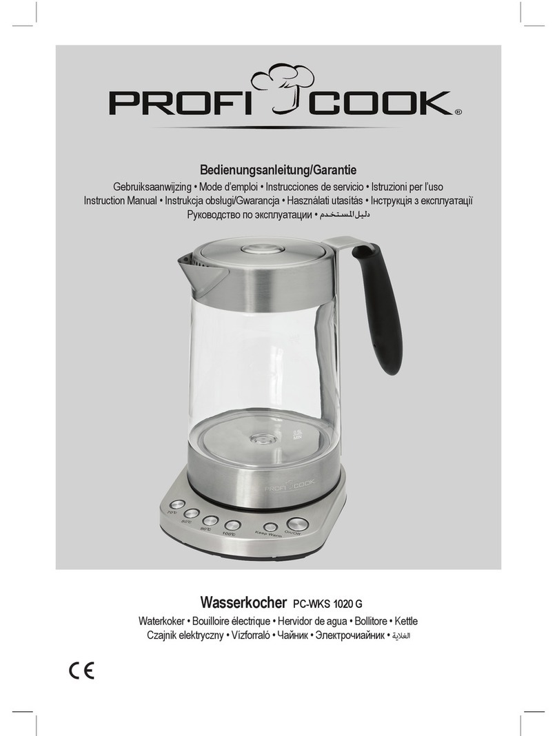 Proficook PC-WKS 1020 G instruction manual
