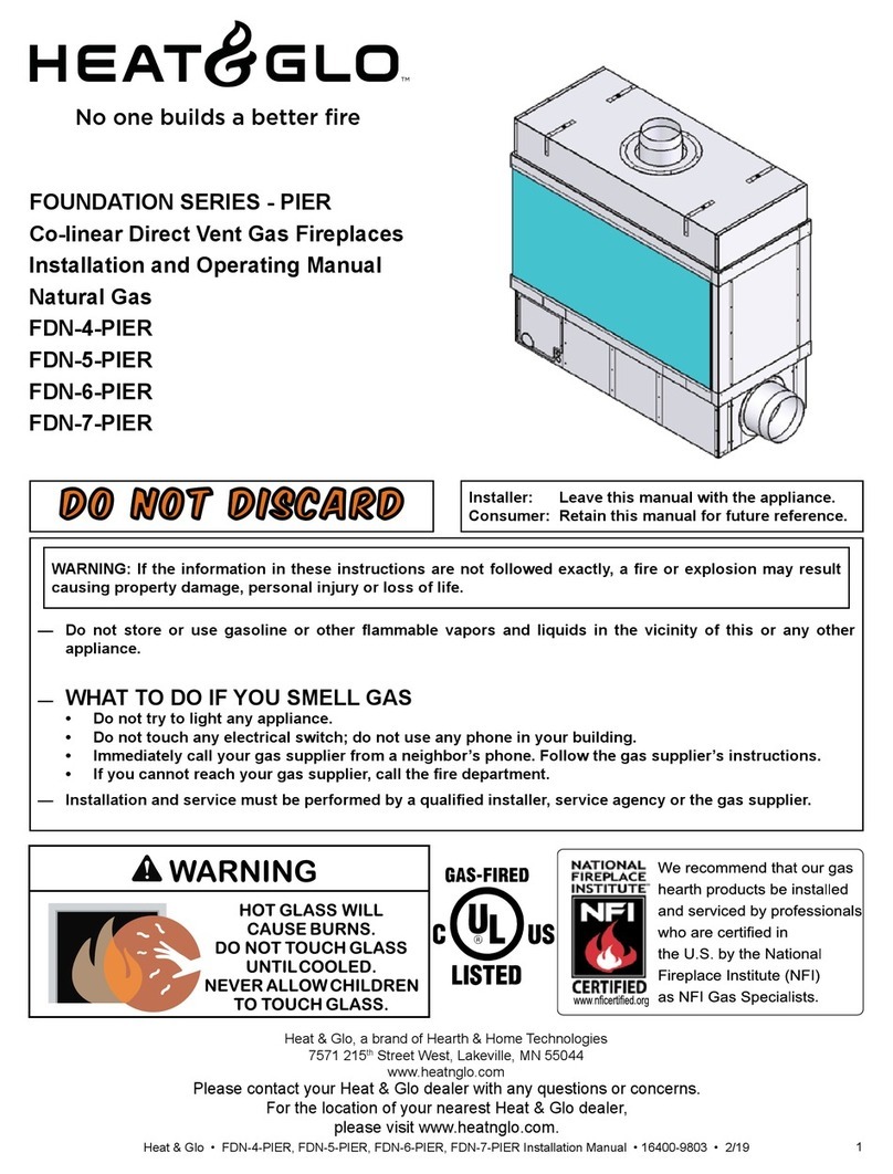 Heat & Glo FDN-5-PIER User manual
