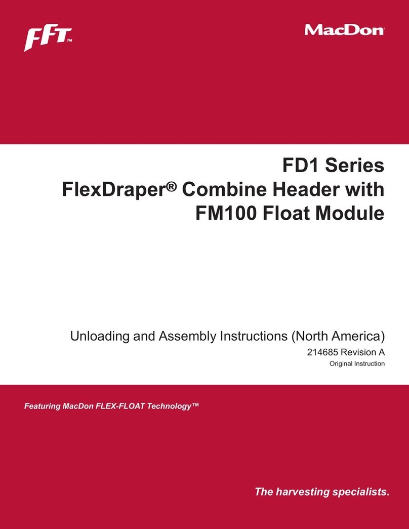 MacDon FlexDraper FD1 Series Unloading and assembly instructions MacDon FlexDraper FD1 Series Unloading and assembly instructions