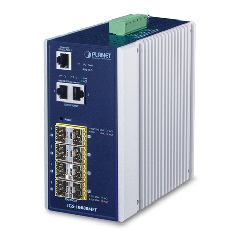 Planet Networking & Communication IGS-10020MT User manual Planet Networking & Communication IGS-10020MT User manual