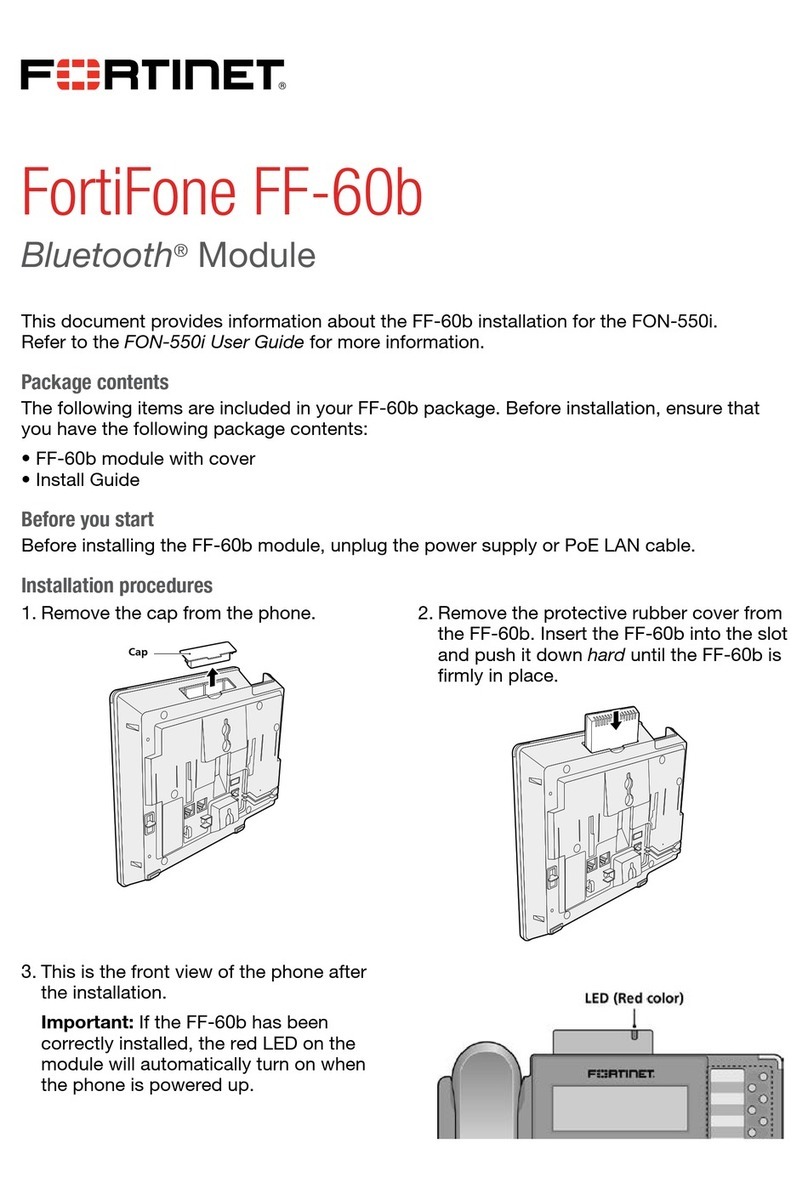 Fortinet FortiFone FF-60b user guide