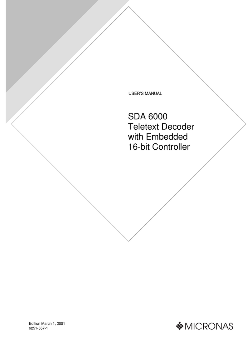 Micronas SDA 6000 user manual