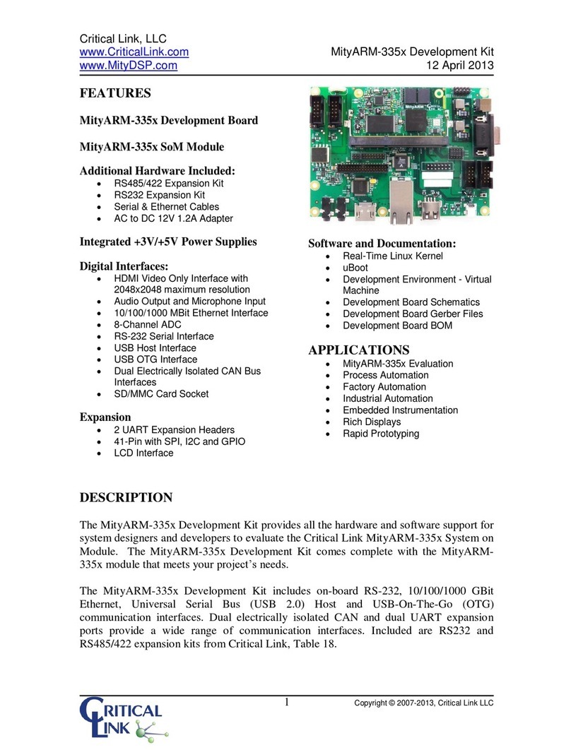 Critical Link MityARM-335x manual