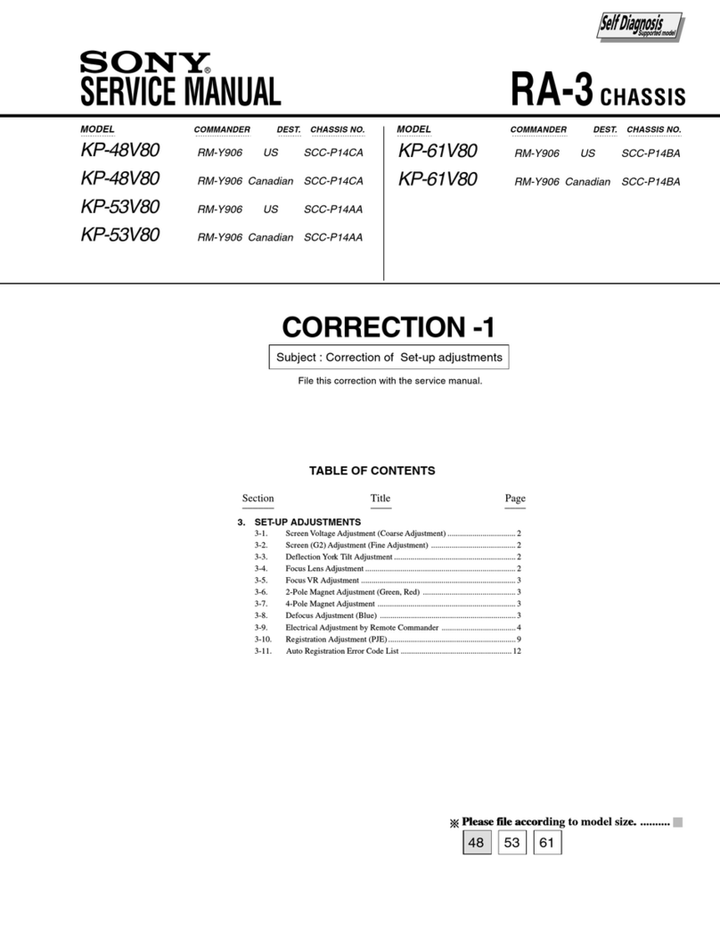 Sony KP 53V80 User manual