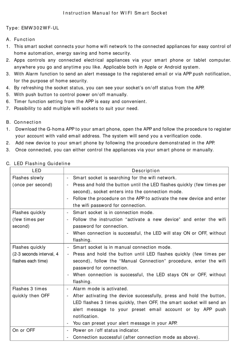 Everflourish G-homa EMW302WF-UL instruction manual